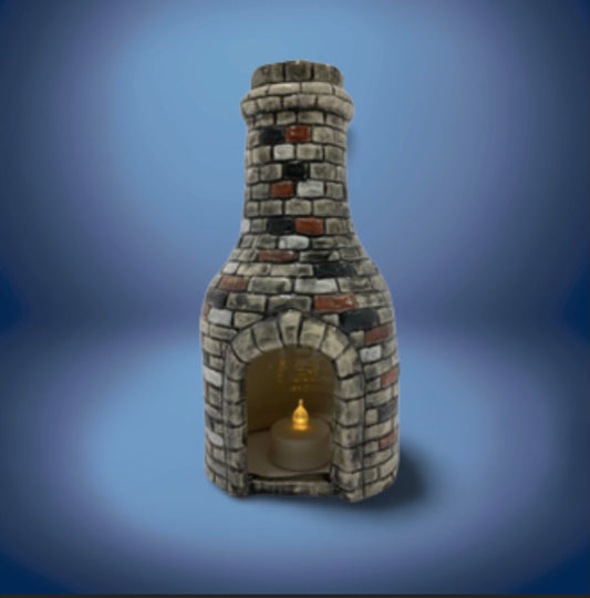 Bottle kiln T light Black Large 22cm