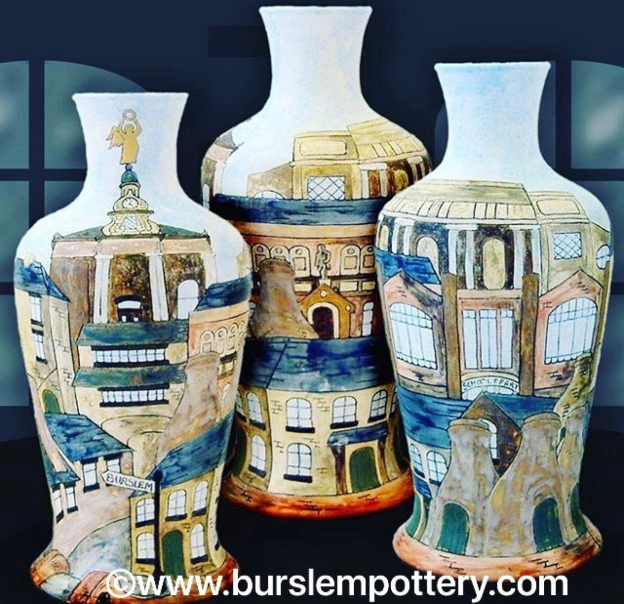 Burslem large vase