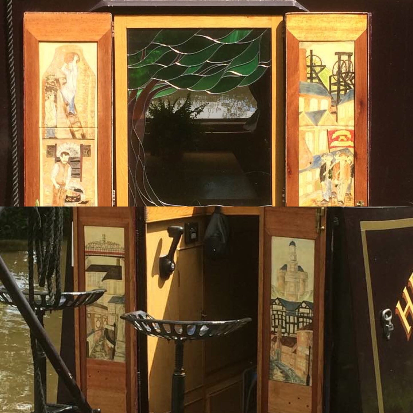 Narrowboat tiles commission