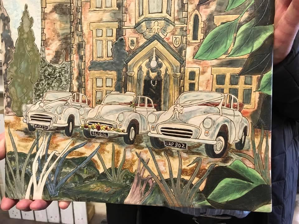 Endon wedding cars commission tile