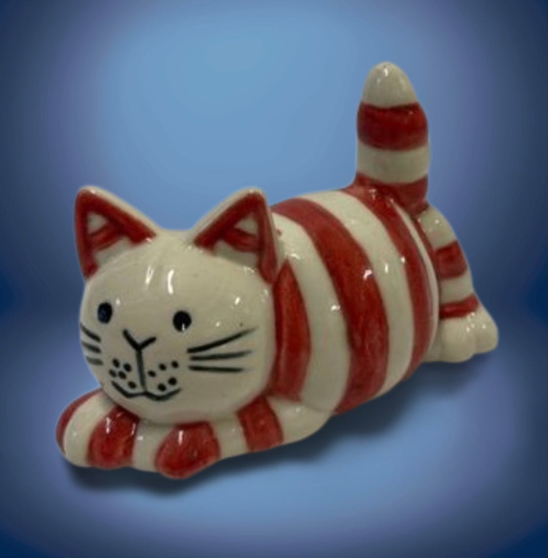 Cat football inspired red and white