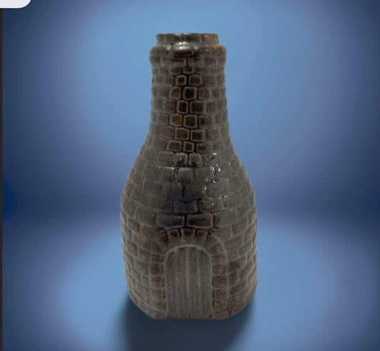 Bottle kiln modern pewter colour Medium 13cm