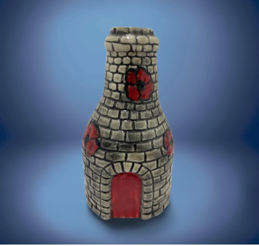 Bottle Kiln Medium 13cm Poppy design
