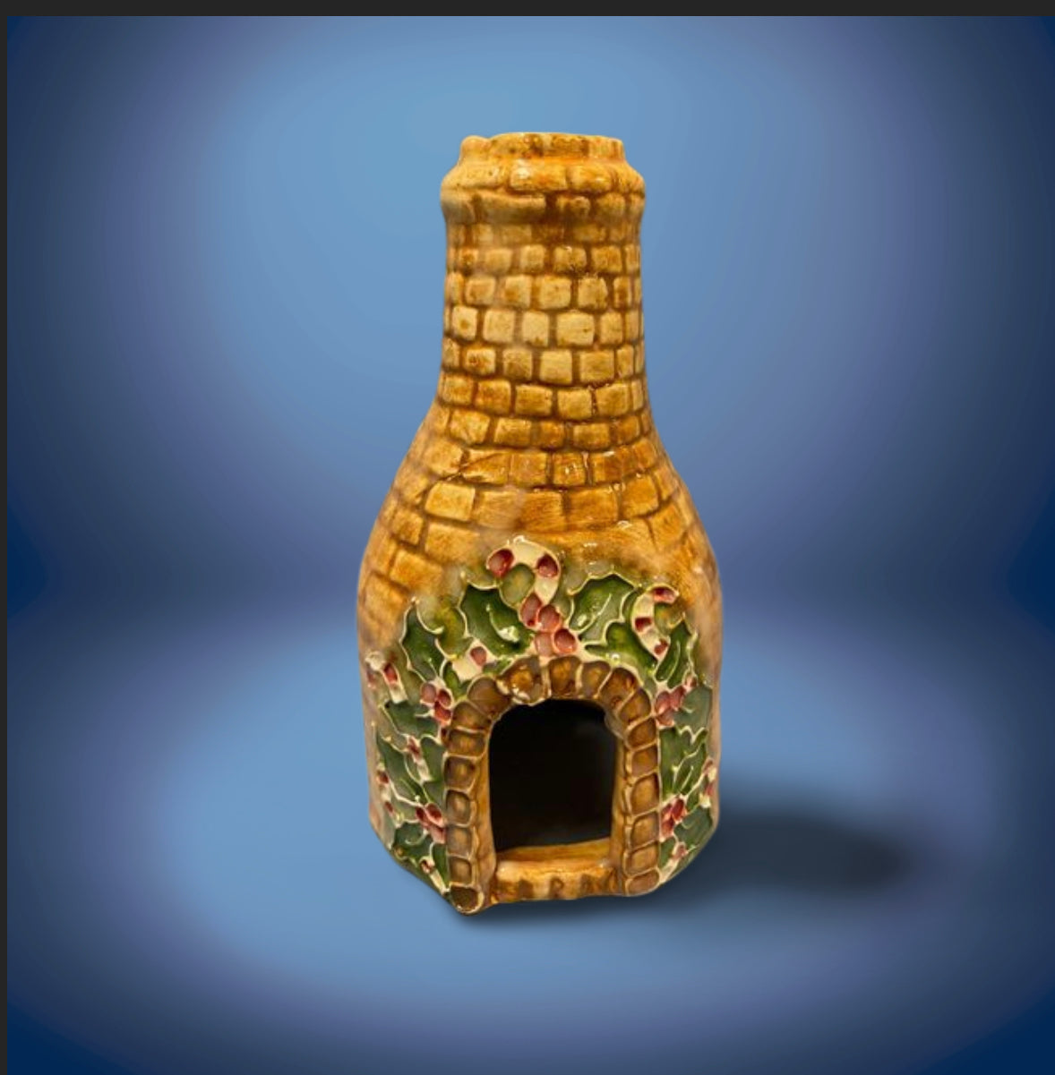 Bottle kiln Christmas design medium 13cm