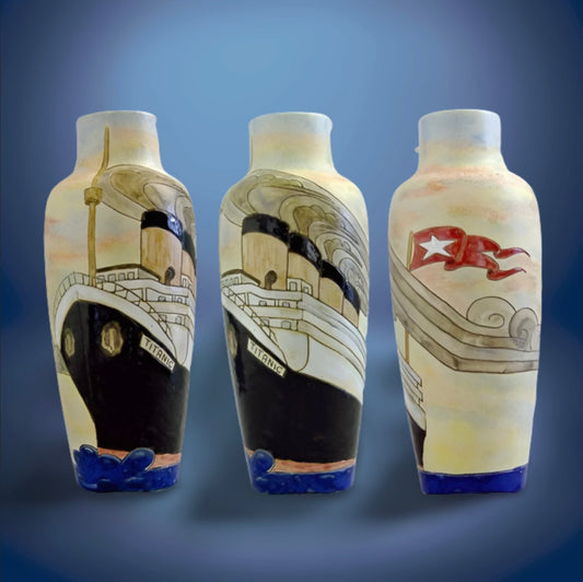 Titanic vase 10”
